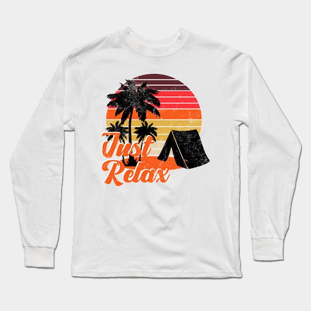 Just Relax Long Sleeve T-Shirt by Sashmika Prabhashwara